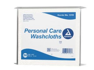 dynarex? Personal Care Washcloth, Disposable, 12 x 13 Inch - Image 2